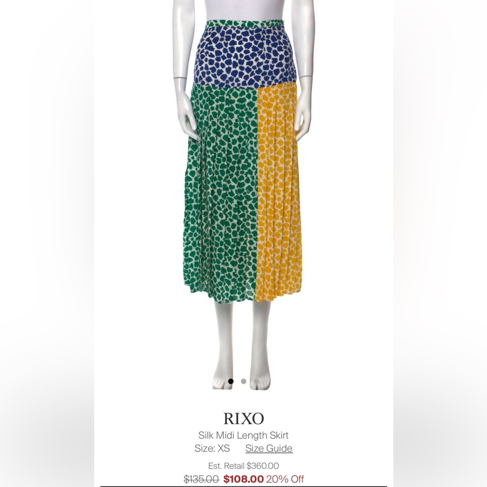Silk RIXO skirt